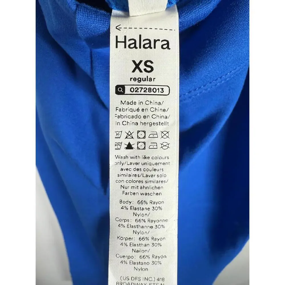 NWT Halara Flex High Waist Back Side Pkt Slight Flare Work Pant Princess Blue XS - Picture 4 of 12